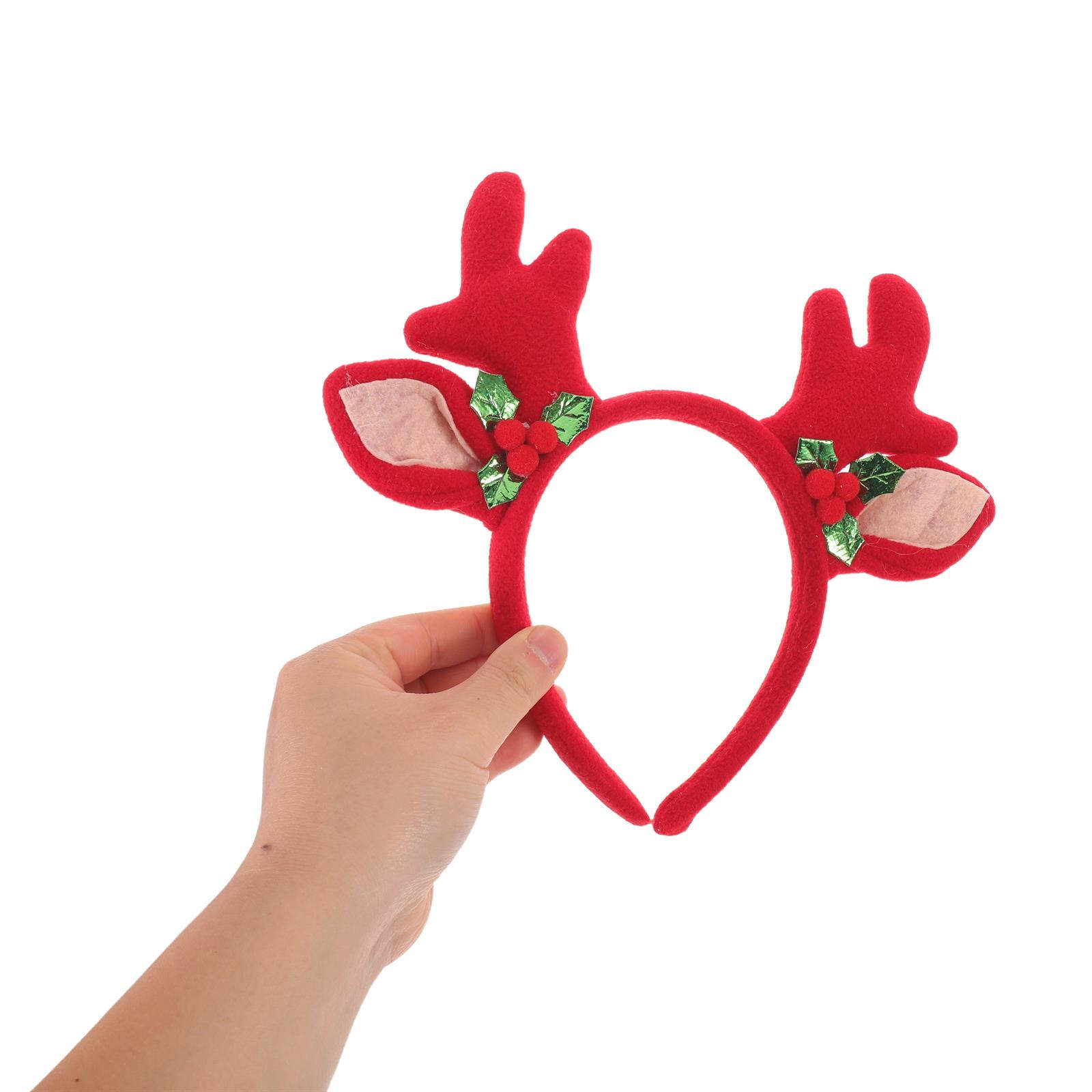 Reindeer Antlers Headband - 4Pcs Reindeer Antler Headband for Christmas