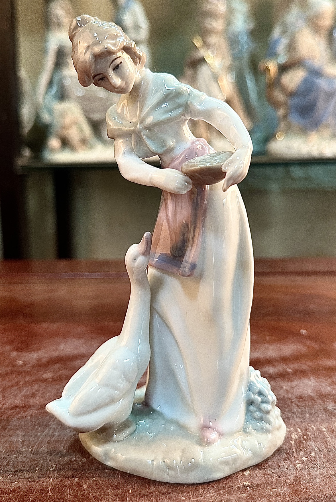 Nutcracker Figurine - Lenox Ceramic Crafts Country Goose Feeding