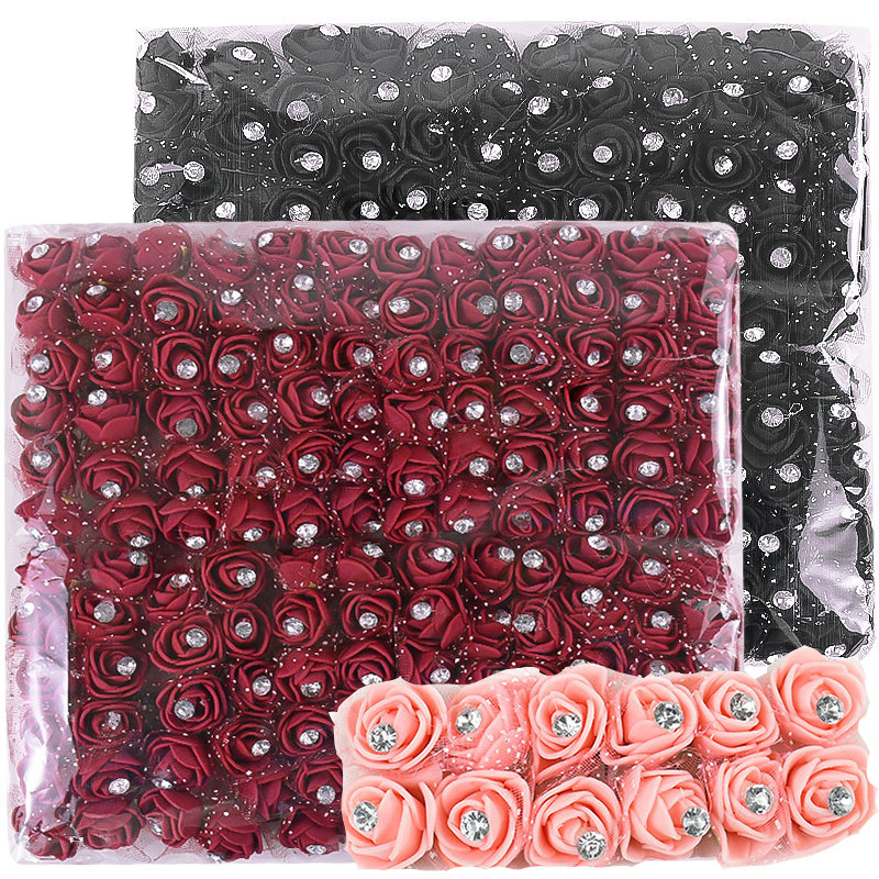 Christmas Wreath Fake - 144pcs Mini Artificial Flowers Head With