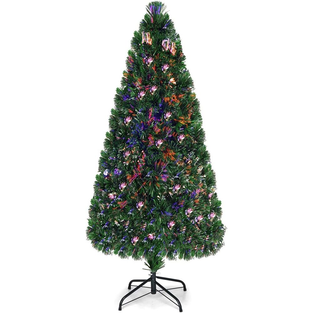 Christmas Tree Artificial - 6ft Pre-Lit Artificial Christmas Tree with