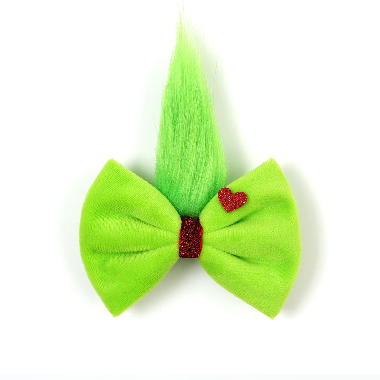 Girls Green Fur Ball  Grinch B - Ribbon Bow Gift recensie en prijs