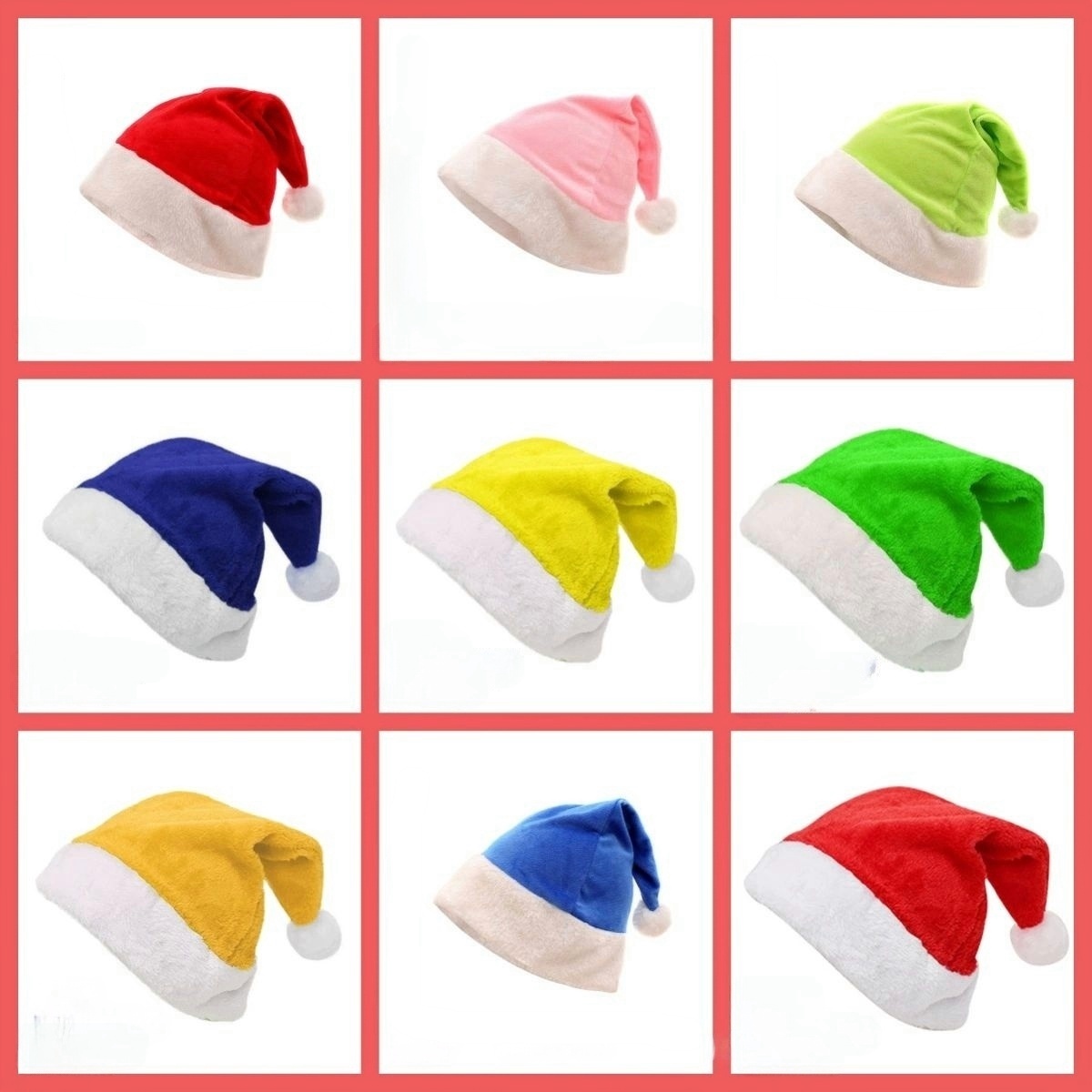 50pcs Christmas Plush Velvet H - Santa Hat Plush recensie en prijs
