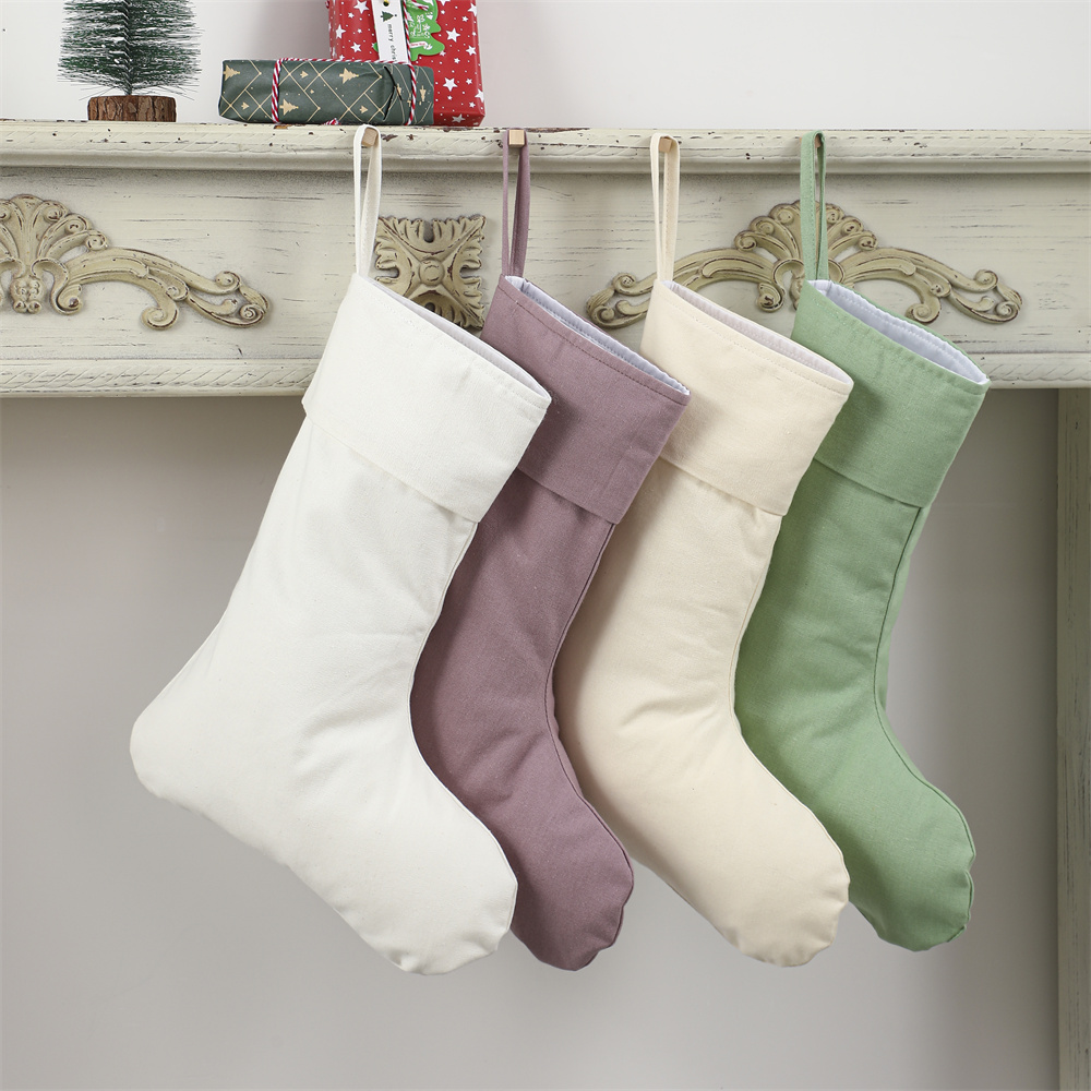 Linen Christmas Stocking Xmas  - Christmas Stocking Hanging recensie en prijs