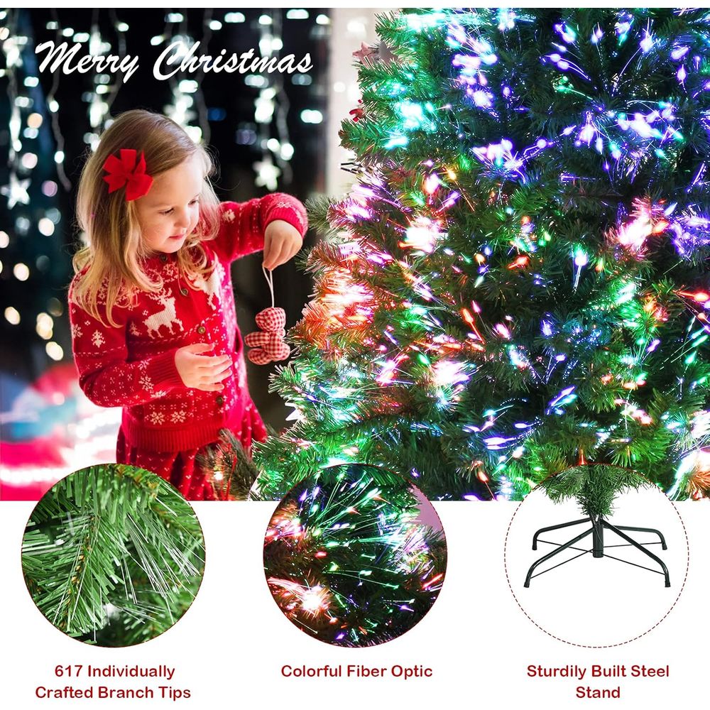 6ft Pre-lit Premium Spruce Art - Christmas Tree Artificial recensie en prijs