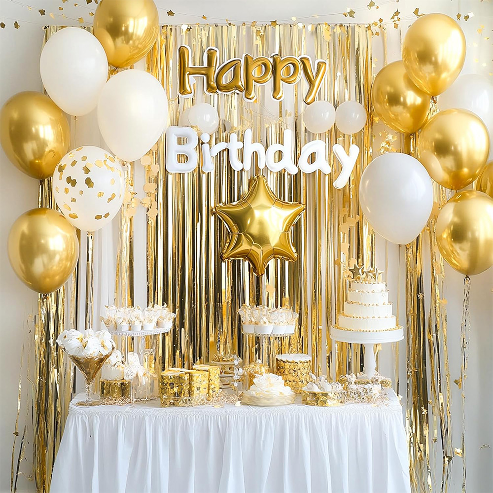 2Pack Gold Metallic Foil Tinse - Tinsel Garland Decoration recensie en prijs