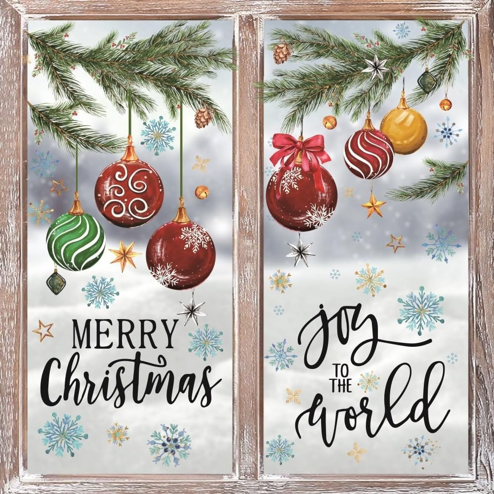221 PCS Christmas Window Cling - Snowflake Window Decal recensie en prijs