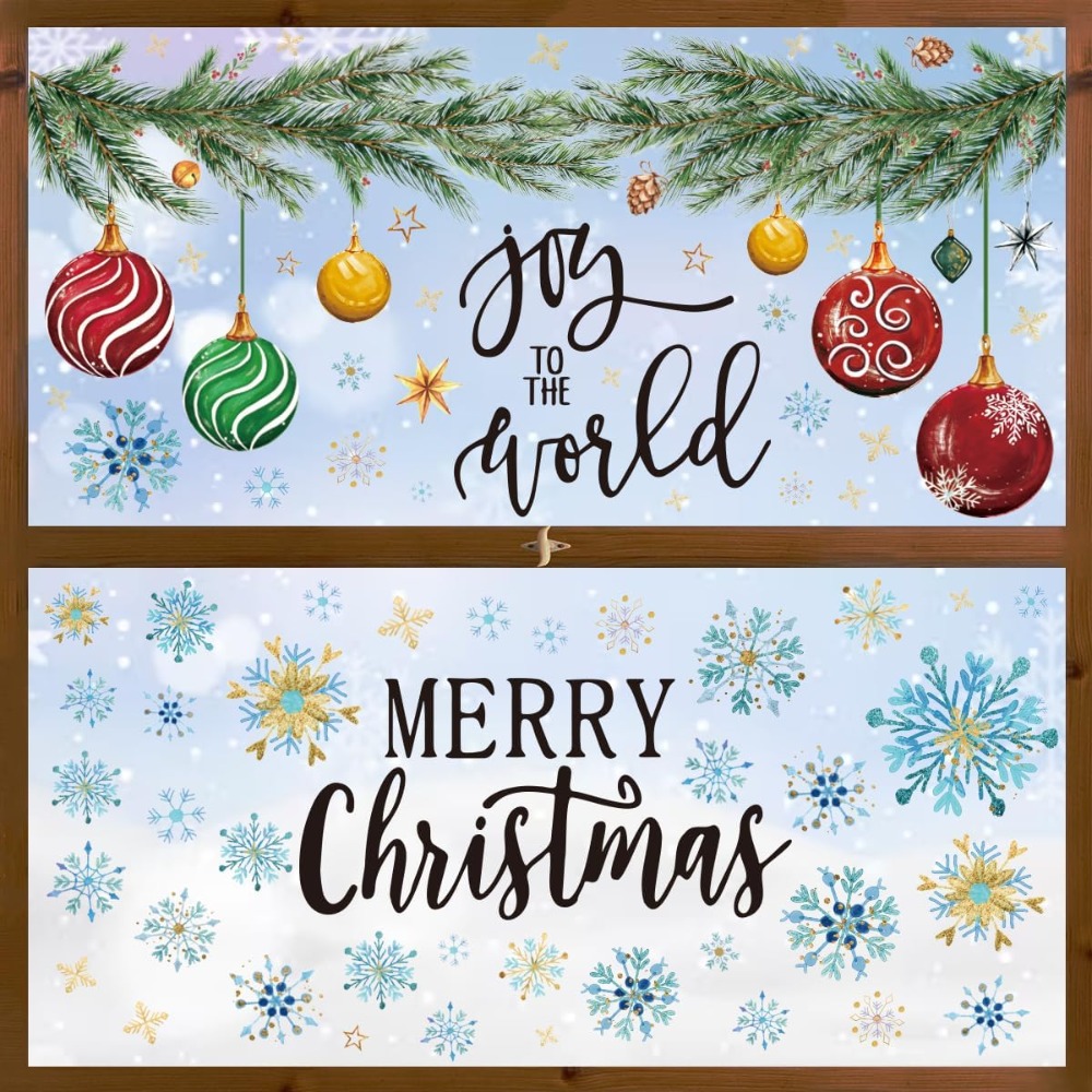 221 PCS Christmas Window Cling - Snowflake Window Decal recensie en prijs