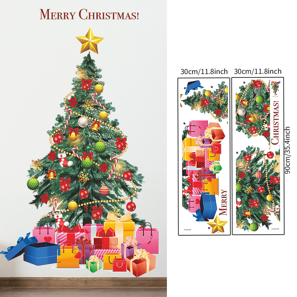 Christmas Tree Wall Stickers G - Snowflake Window Decal recensie en prijs