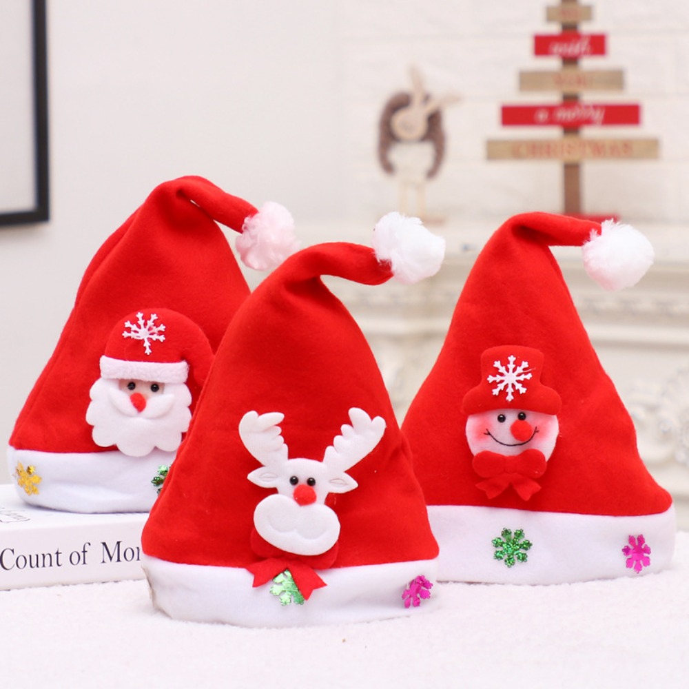 New Year Elk Santa Claus Cap N - Santa Hat Plush recensie en prijs