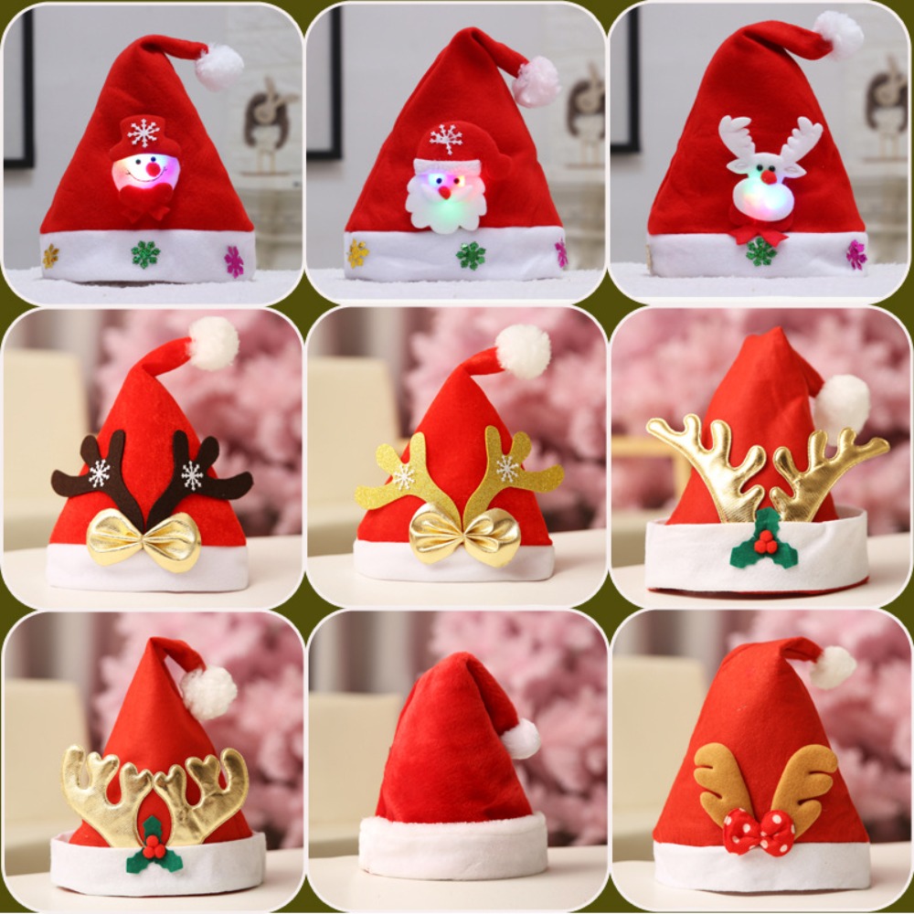 New Year Elk Santa Claus Cap N - Santa Hat Plush recensie en prijs