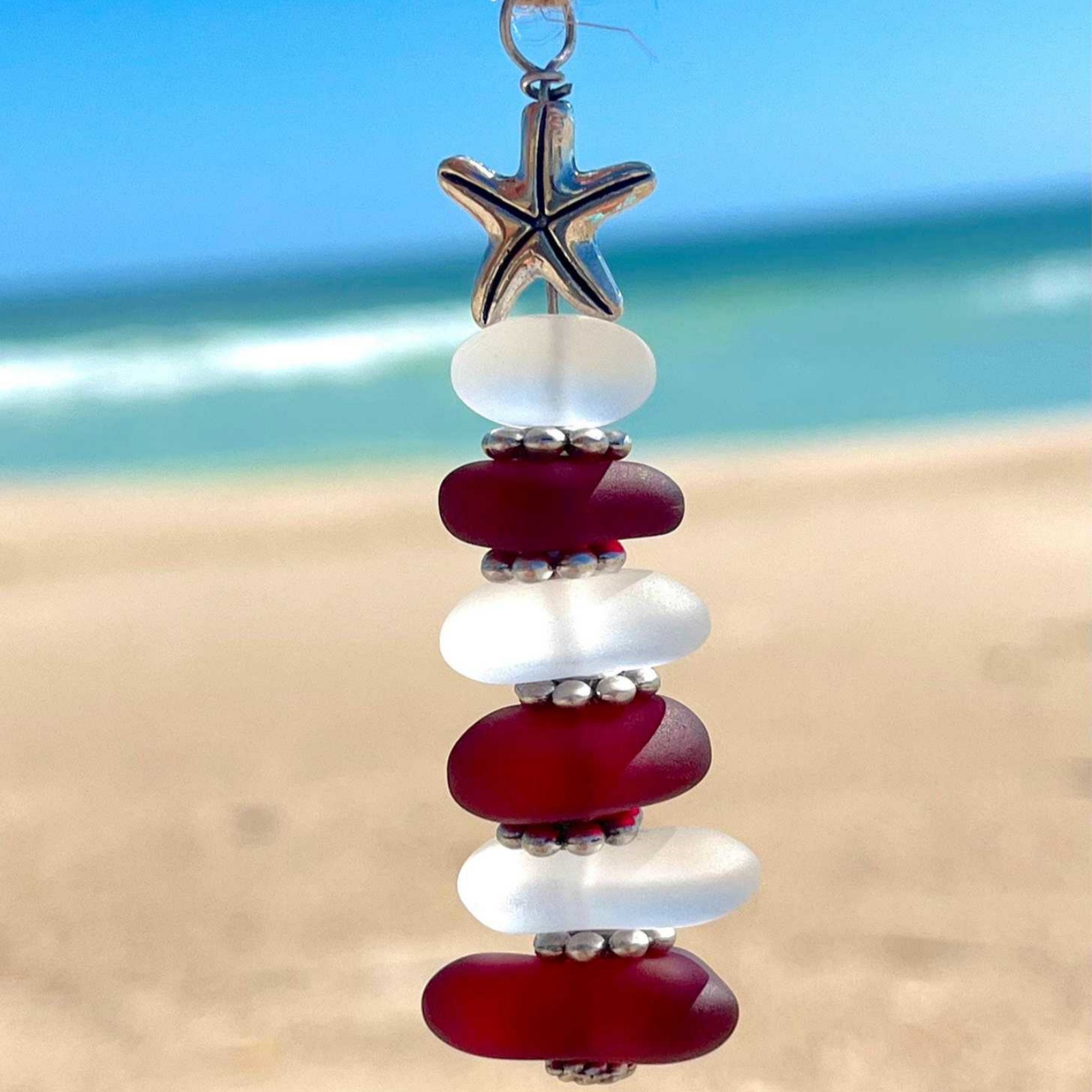 Christmas Sea Glass Ornaments  - Christmas Stocking Hanging recensie en prijs