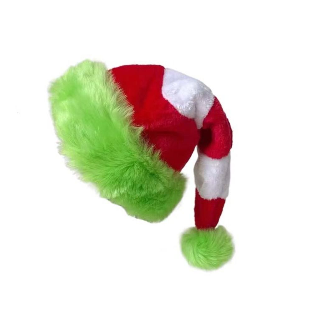 Green Edged Christmas Hat Red  - Santa Hat Plush recensie en prijs