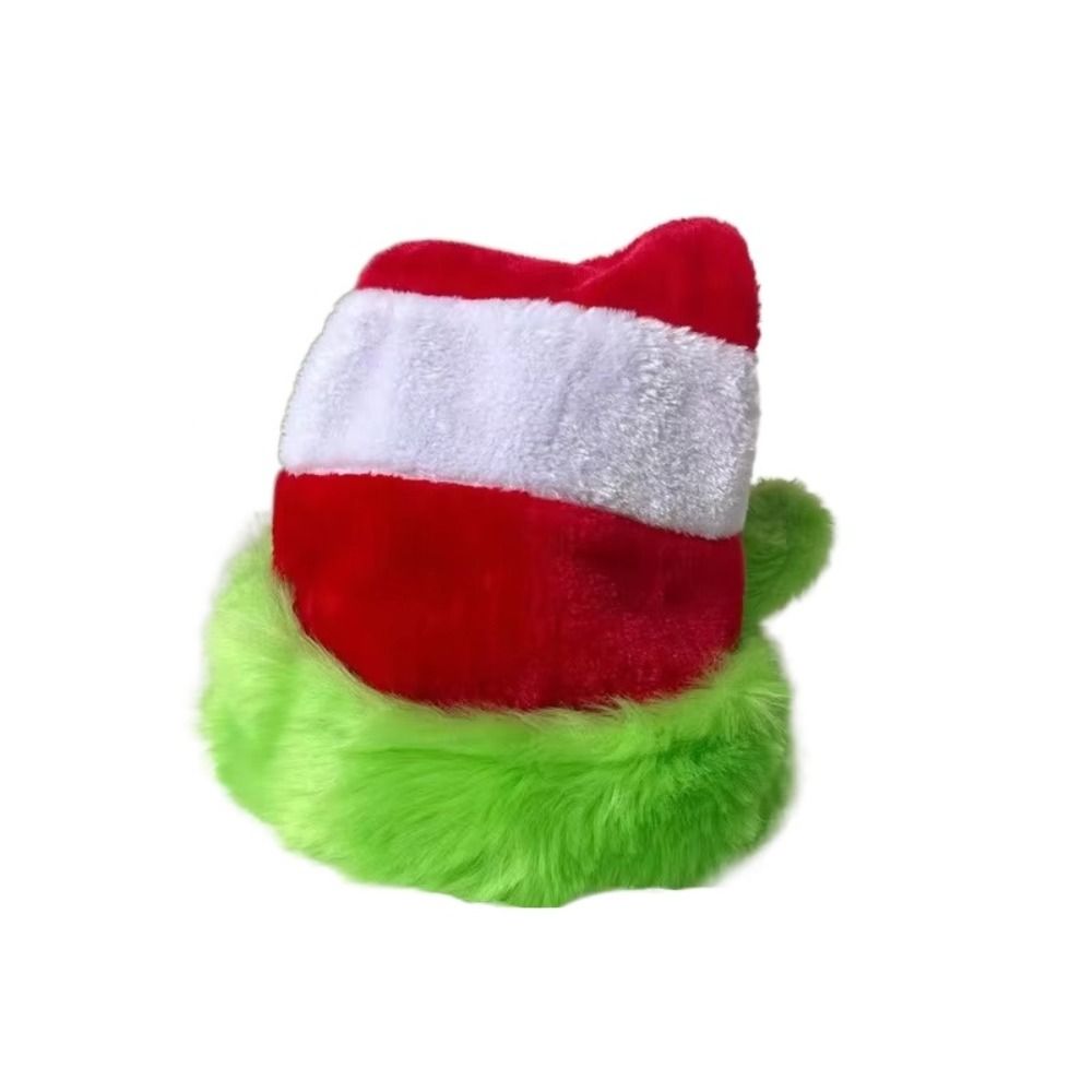 Green Edged Christmas Hat Red  - Santa Hat Plush recensie en prijs