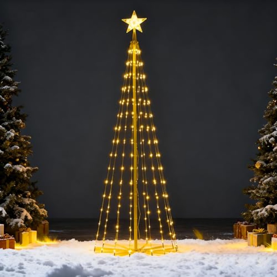 LED Christmas Cone Tree Lights - Star Tree Topper recensie en prijs