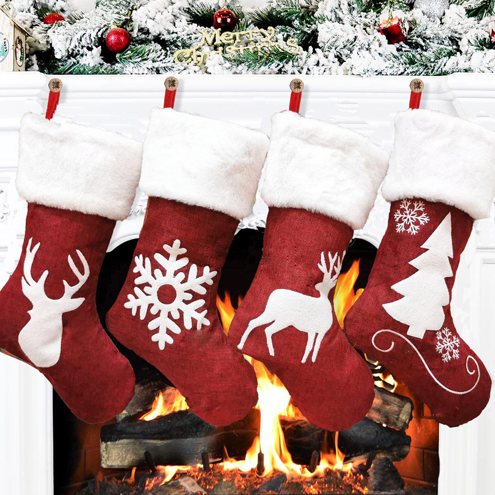46Cm Plush Big Christmas Socks - Christmas Stocking Hanging recensie en prijs