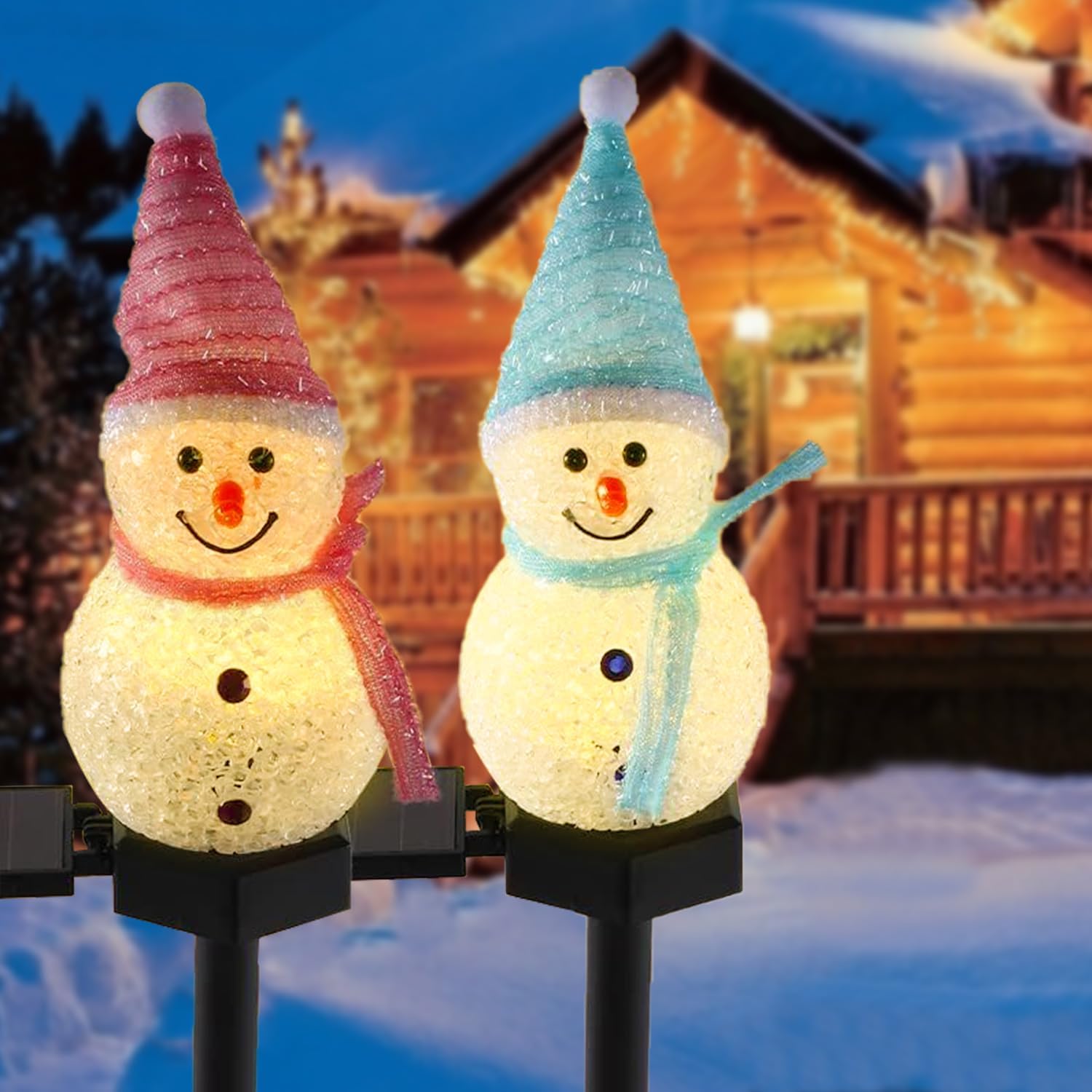 A set of four-piece solar snow - Christmas Lights Outdoor recensie en prijs