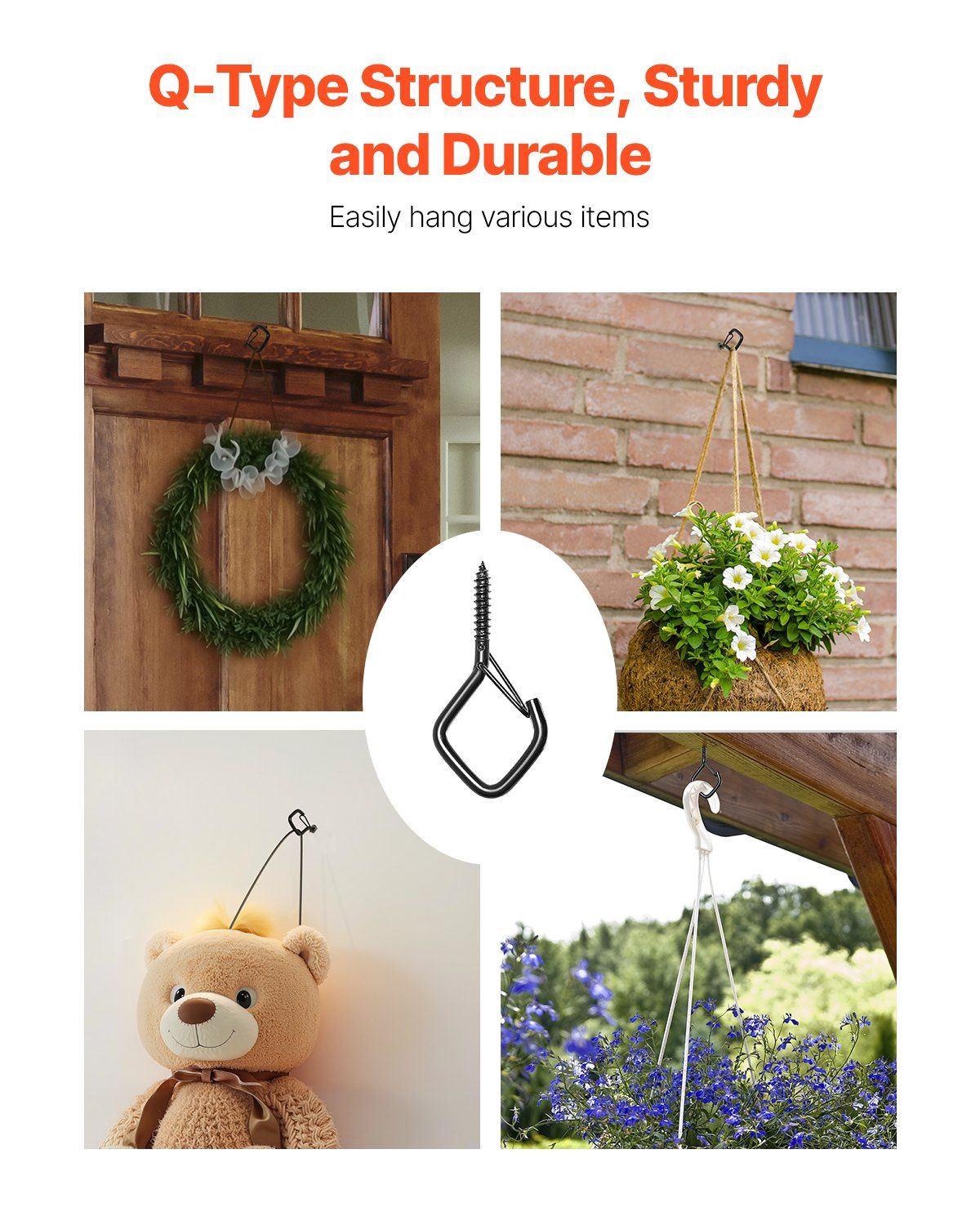 20PCS Q Hanger Hooks Heavy Dut - Christmas Lights Outdoor recensie en prijs
