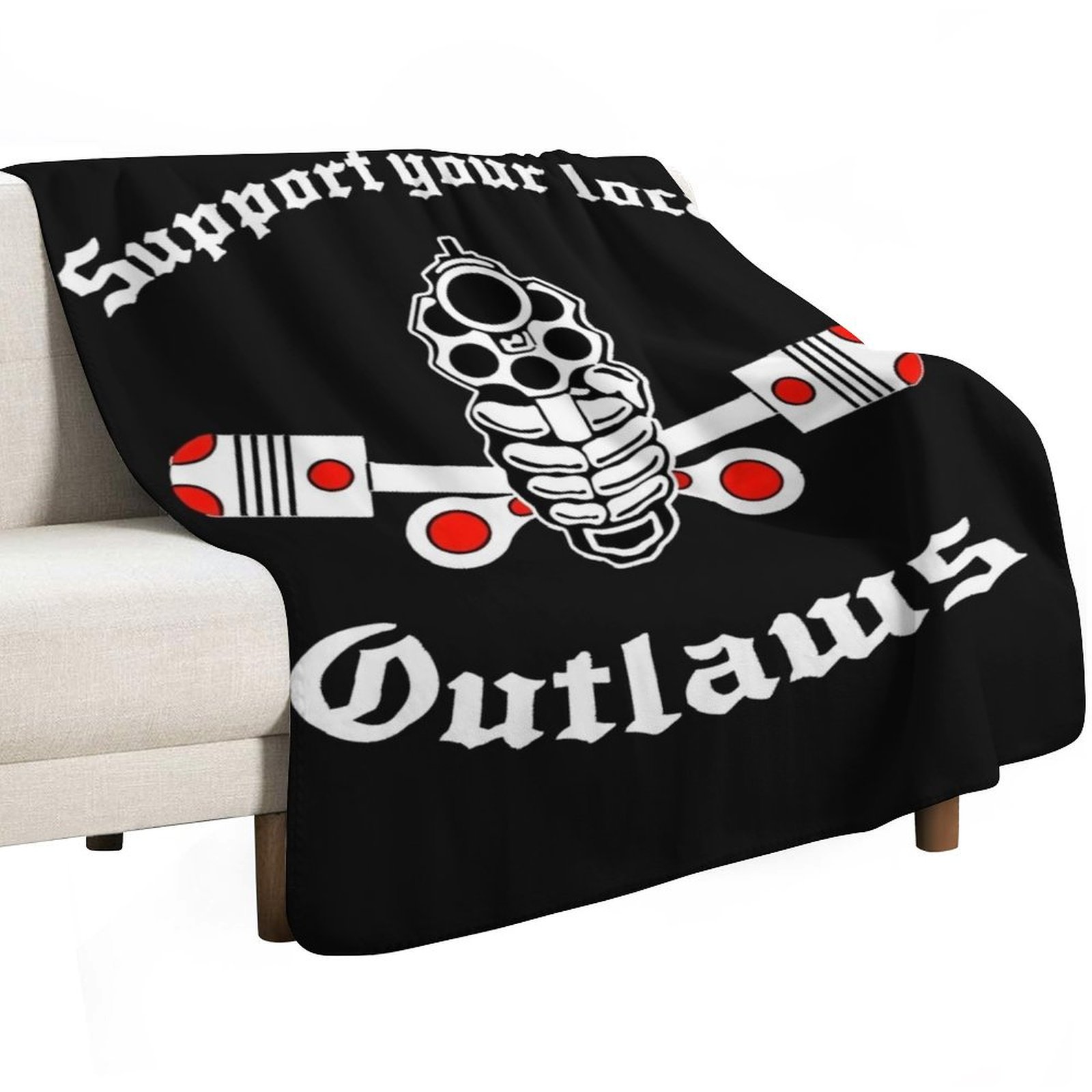 Outlaw mc Support Gift Hallowe - Christmas Throw Blanket recensie en prijs