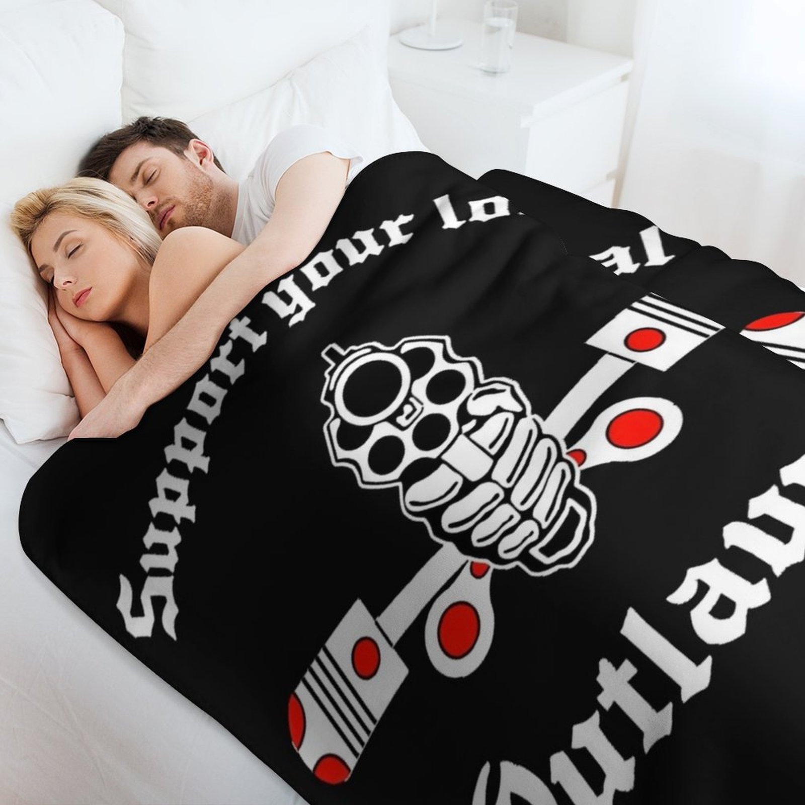 Outlaw mc Support Gift Hallowe - Christmas Throw Blanket recensie en prijs