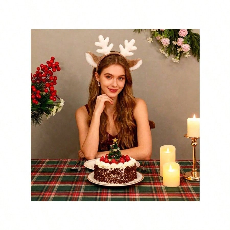 Christmas Cute Deer Antler Hea - Reindeer Antlers Headband recensie en prijs
