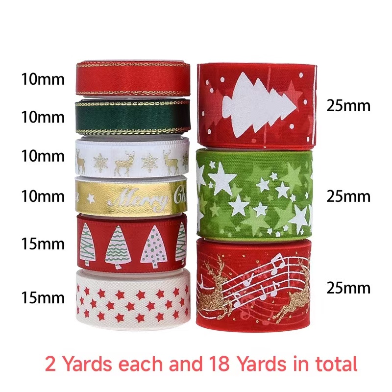 9pcs Christmas Ribbons Set Fes - Gift Box Wrap Set recensie en prijs