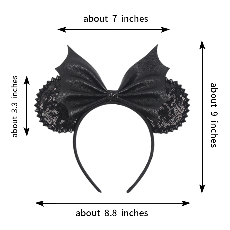 NEW Halloween Mouse Ears Headb - Ribbon Bow Gift recensie en prijs