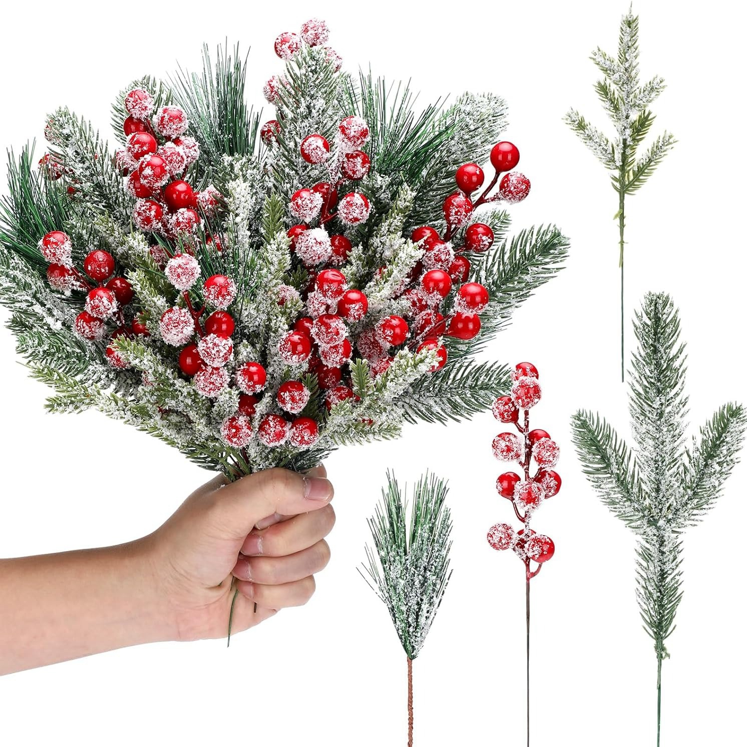 Artificial Snow White Pine Bra - Christmas Wreath Fake recensie en prijs