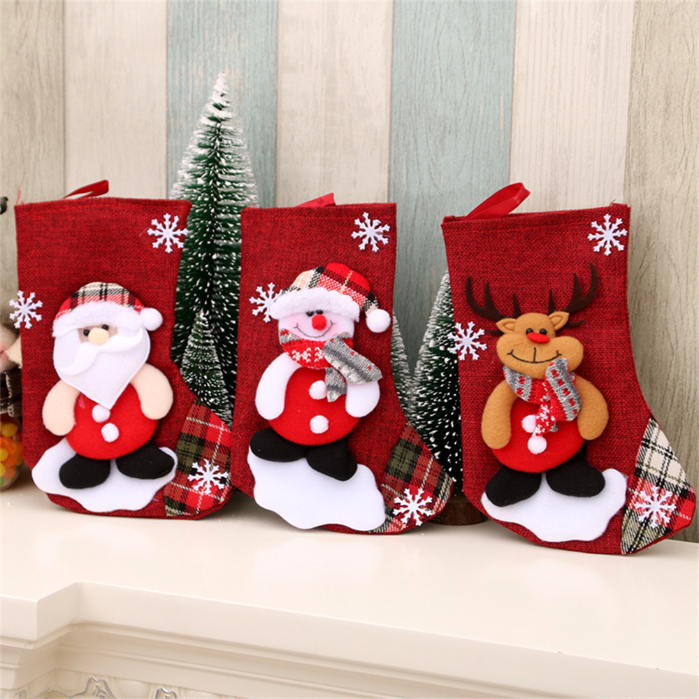 Linen Christmas Stockings Gift - Christmas Stocking Hanging recensie en prijs
