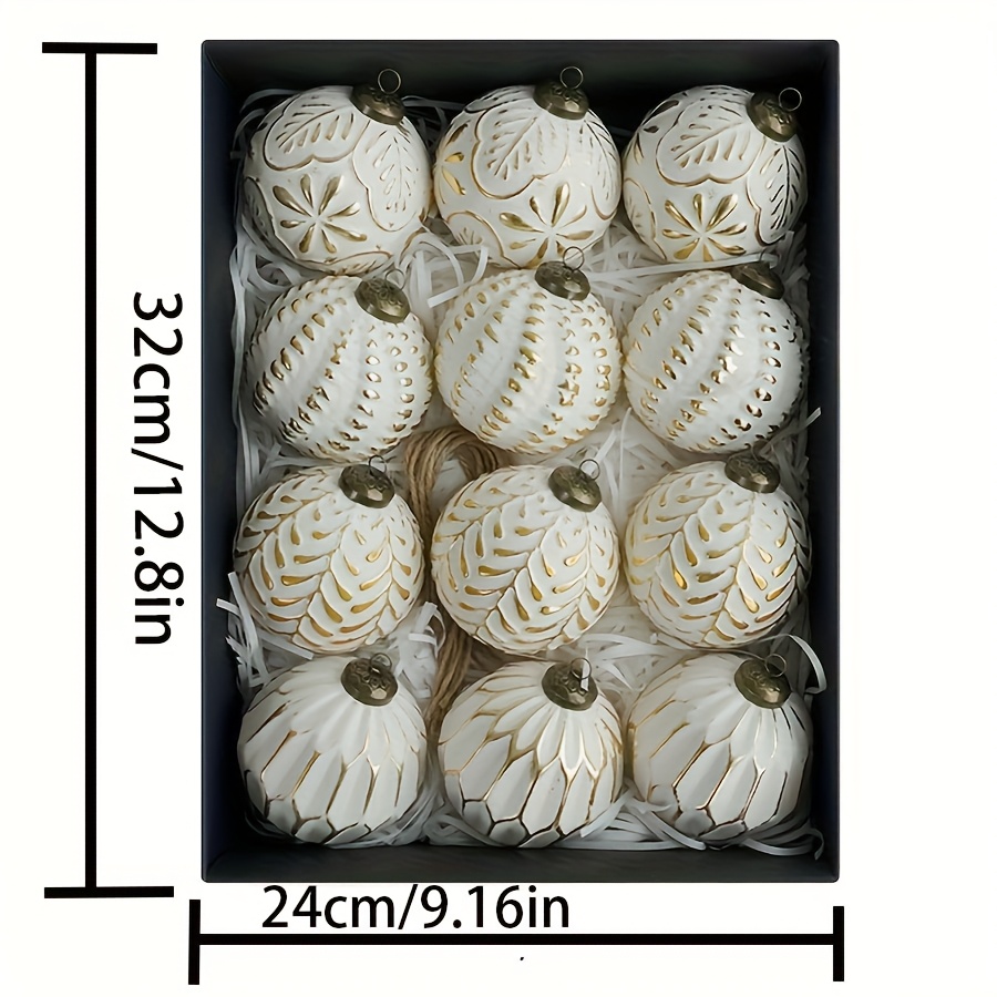 12PC 8cm Antique Plastic Chris - Ornament Ball Set recensie en prijs