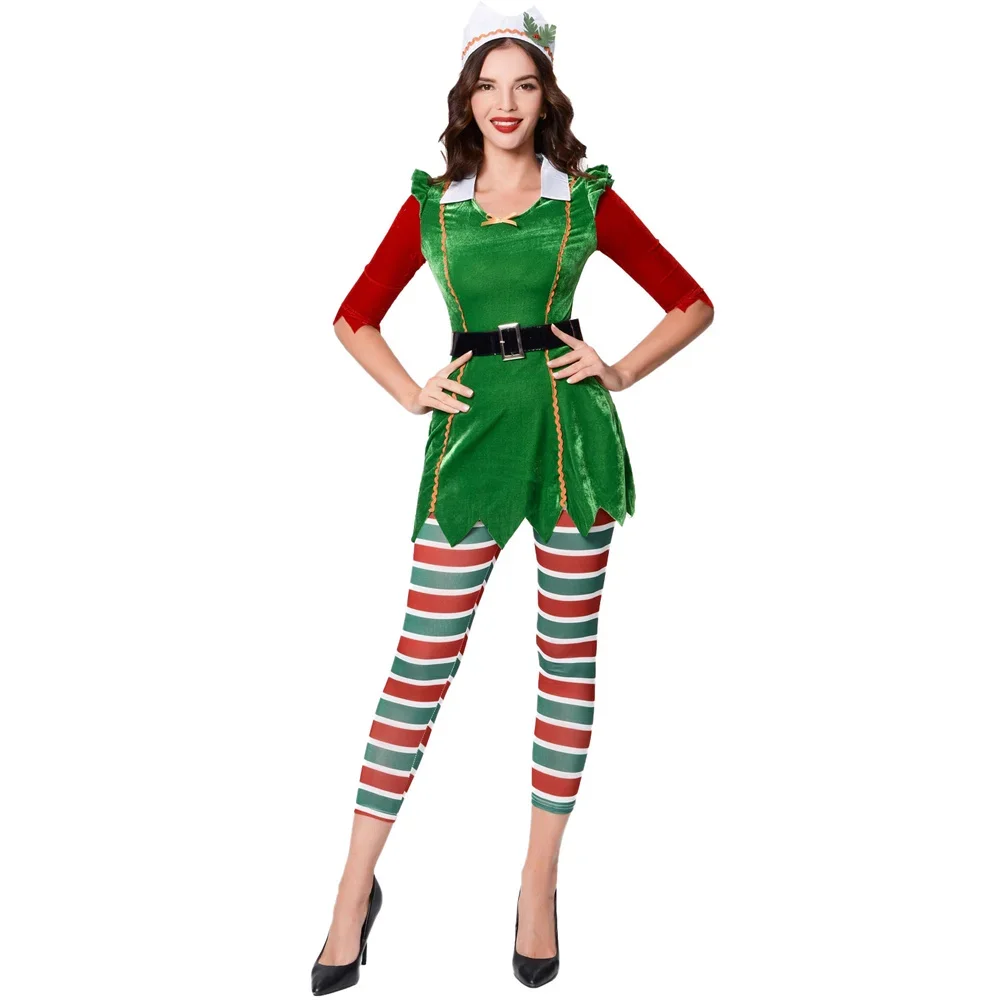 Lady Santa Claus' Elf Costume  - Elf Costume Christmas recensie en prijs