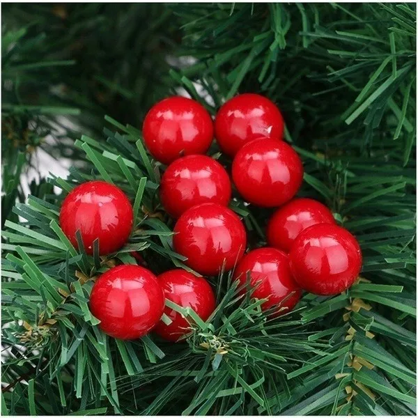 500/50pcs Mini Artificial Red  - Christmas Wreath Fake recensie en prijs