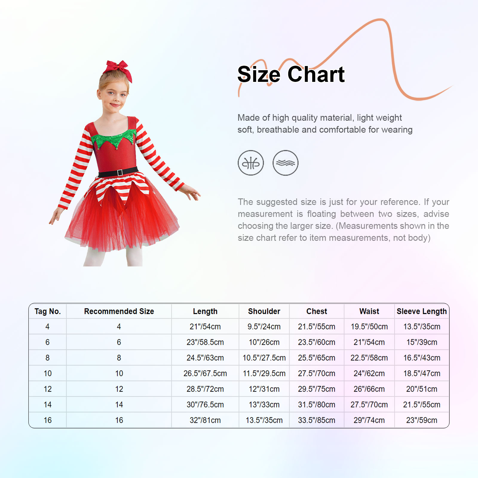 Princess Party Girls Santa Cla - Elf Costume Christmas recensie en prijs