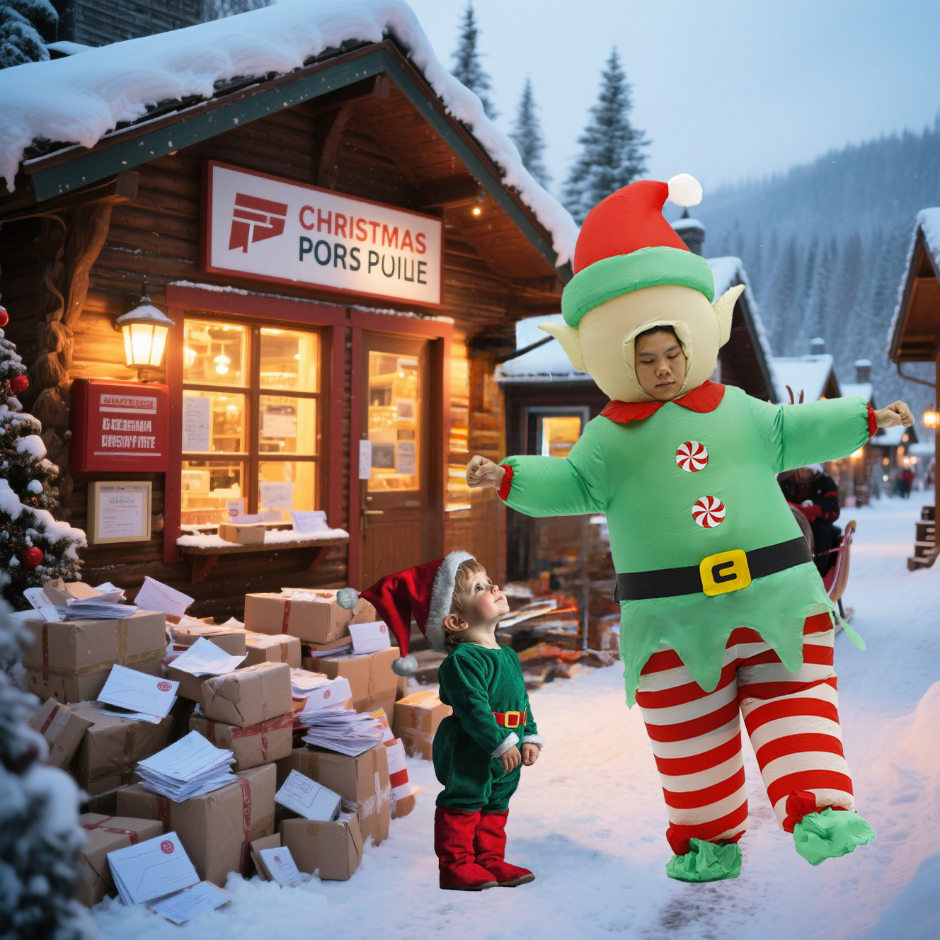 Christmas Elf Inflatable Costu - Elf Costume Christmas recensie en prijs