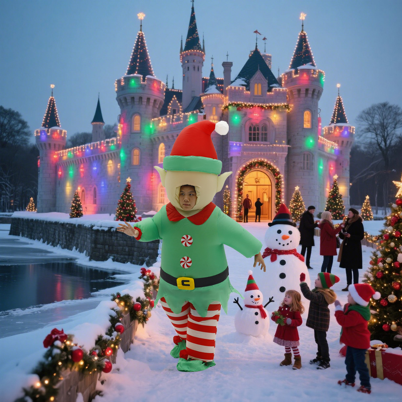 Christmas Elf Inflatable Costu - Elf Costume Christmas recensie en prijs