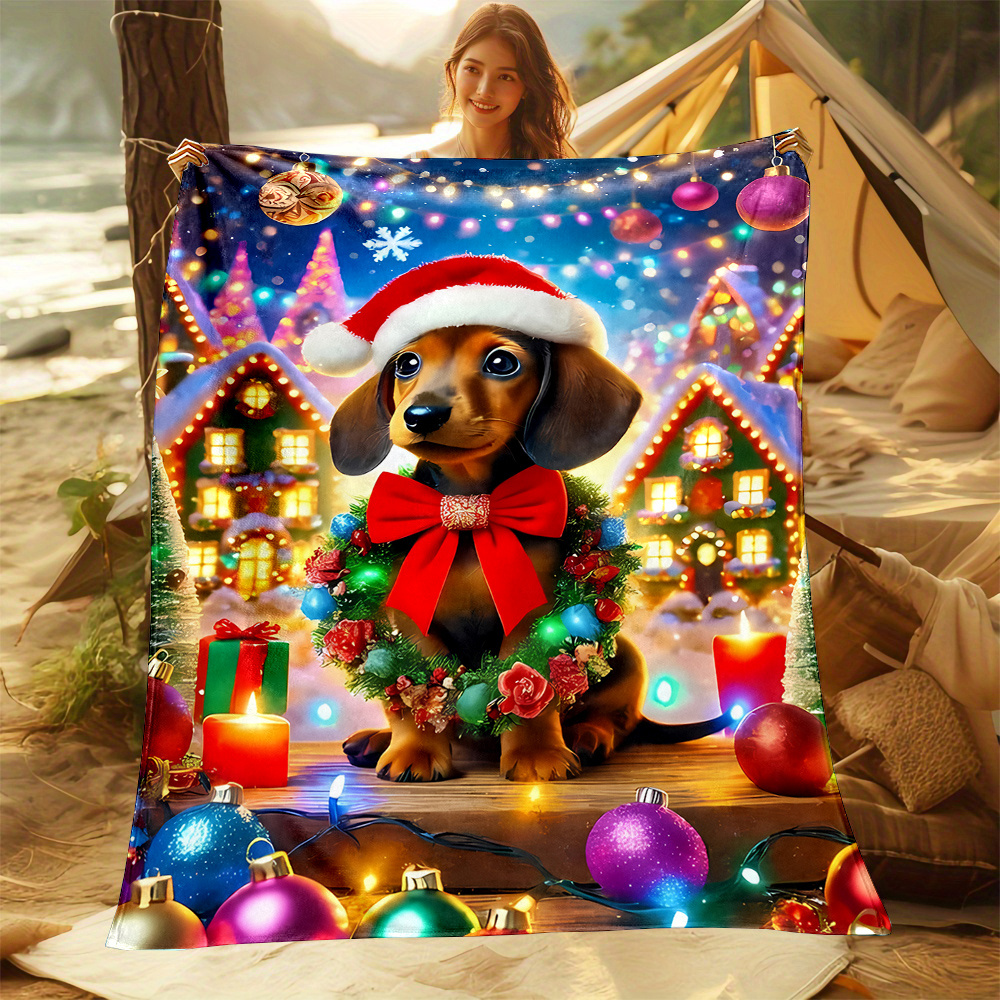 Holiday Christmas Dachshund wi - Christmas Throw Blanket recensie en prijs