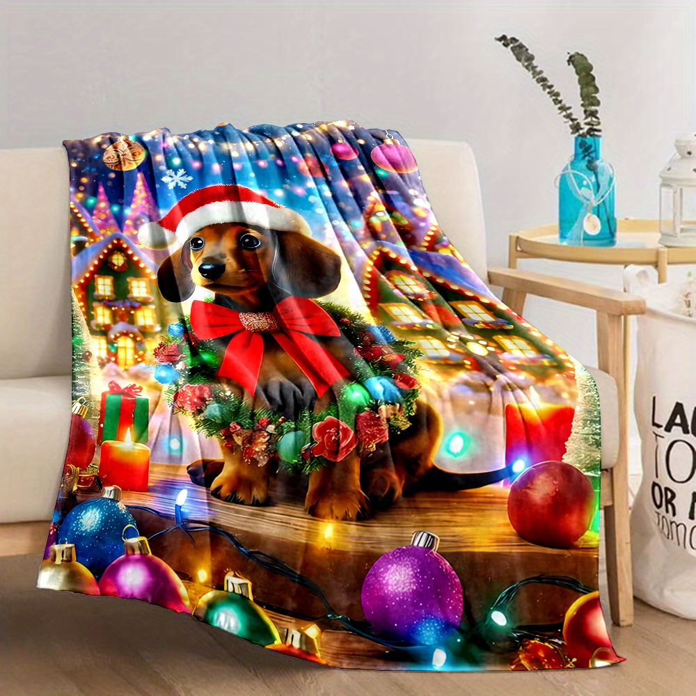 Holiday Christmas Dachshund wi - Christmas Throw Blanket recensie en prijs