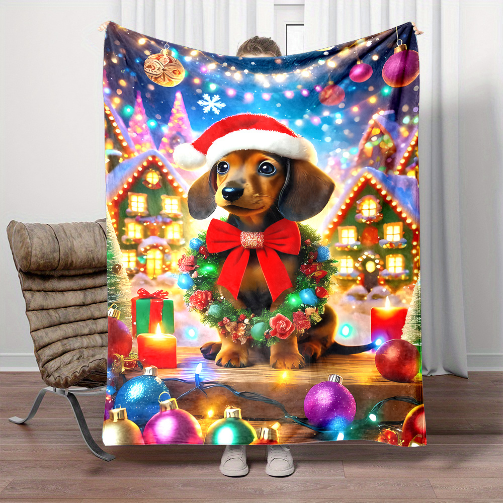 Holiday Christmas Dachshund wi - Christmas Throw Blanket recensie en prijs