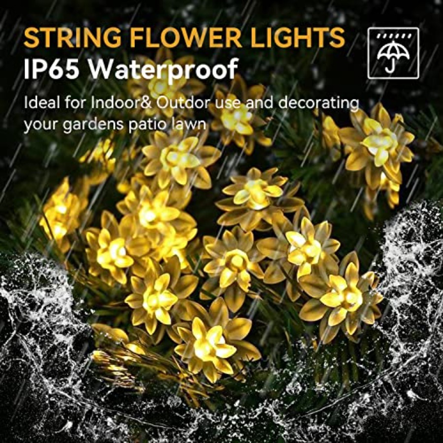 Solar Flower String Lights Out - Christmas Lights Outdoor recensie en prijs