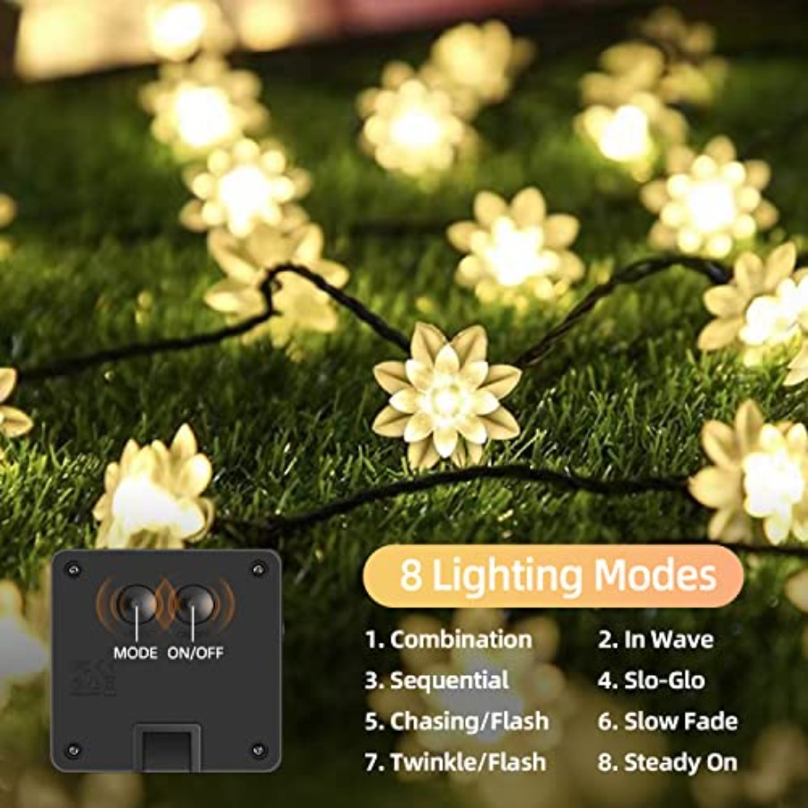 Solar Flower String Lights Out - Christmas Lights Outdoor recensie en prijs