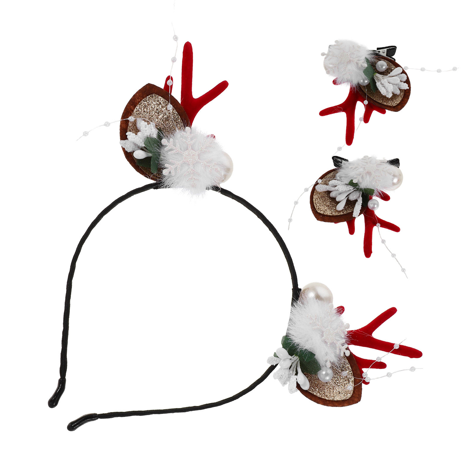 4Pcs Christmas Reindeer Antler - Reindeer Antlers Headband recensie en prijs