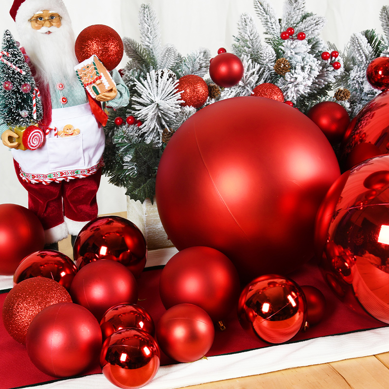 1-8Pcs 3/4/6/8cm Red Christmas - Ornament Ball Set recensie en prijs