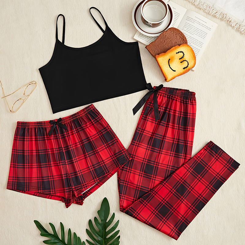 3Pcs Women's Pajama Set Camiso - Christmas Throw Blanket recensie en prijs