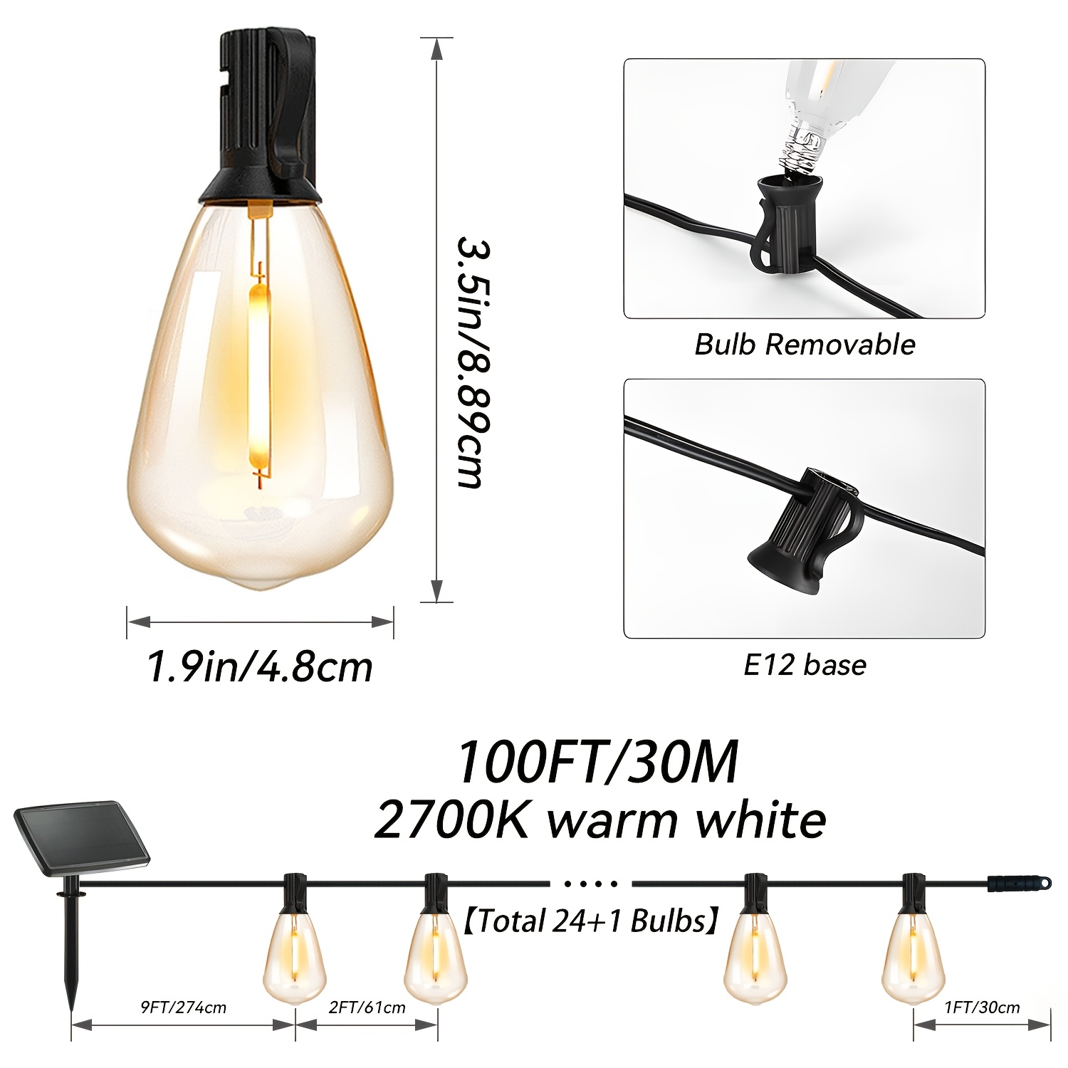 50/100 Ft Solar Outdoor String - Christmas Lights Outdoor recensie en prijs