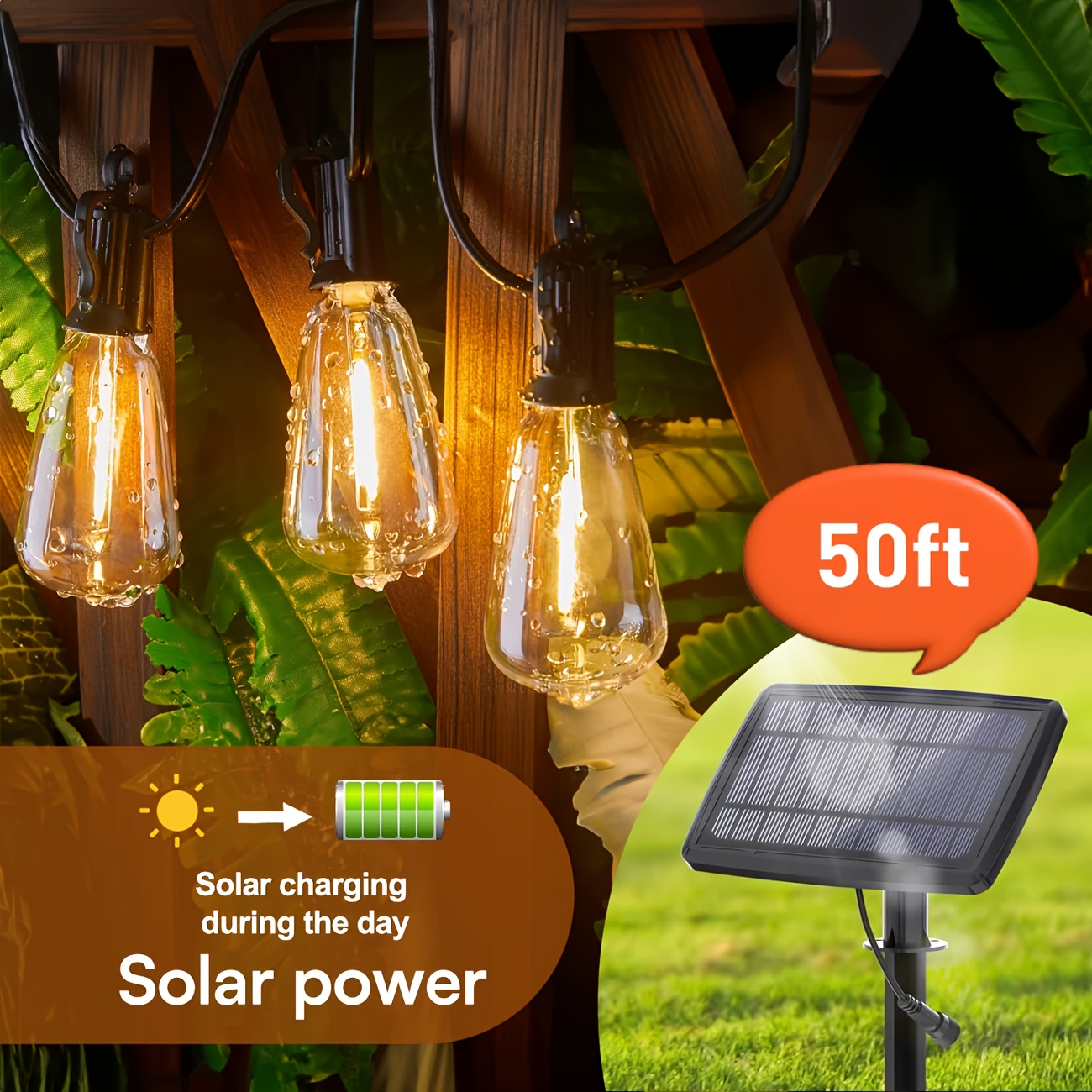 50/100 Ft Solar Outdoor String - Christmas Lights Outdoor recensie en prijs