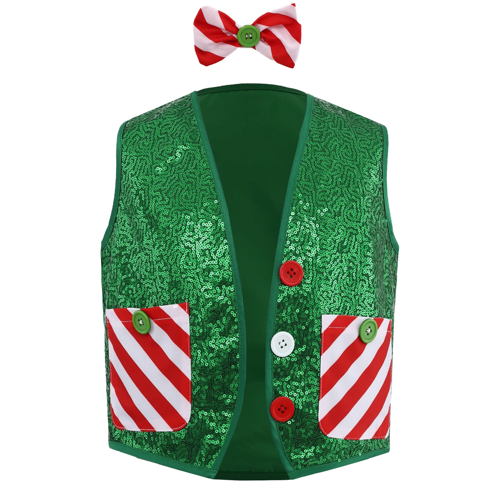Boys Girls Christmas Shiny Seq - Elf Costume Christmas recensie en prijs