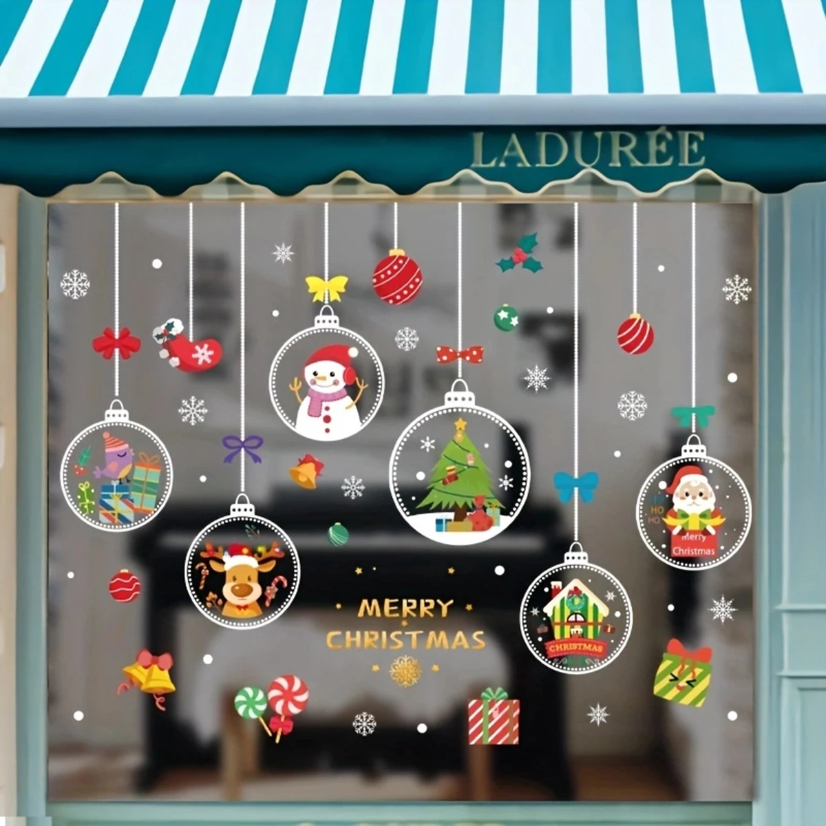 1PC - Merry Christmas Window S - Snowflake Window Decal recensie en prijs
