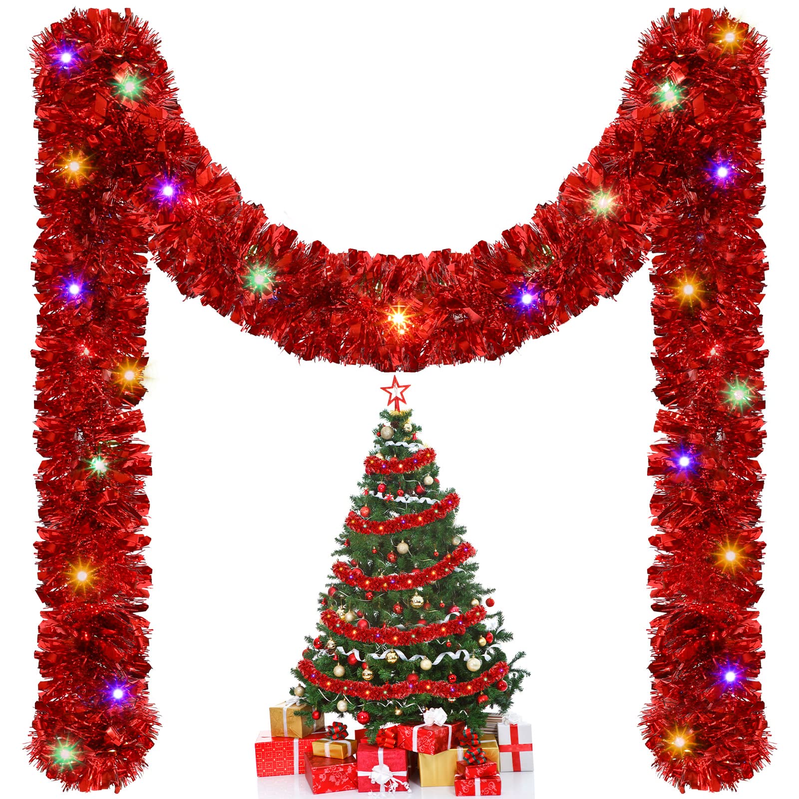 1/3pcs 5M Christmas Tinsel Gar - Tinsel Garland Decoration recensie en prijs
