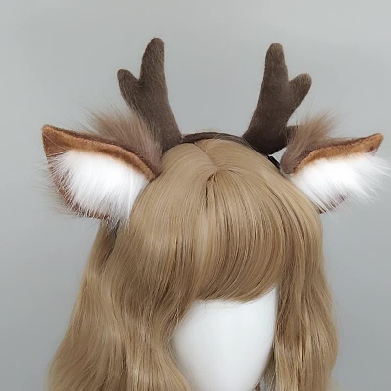 Handmade Animal Fur Antler Hea - Reindeer Antlers Headband recensie en prijs