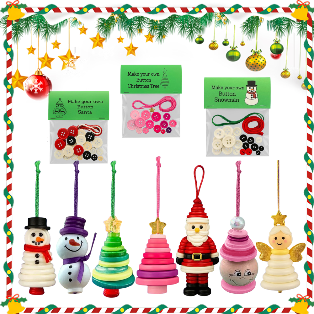 DIY Button Snowman Ornament Ki - Christmas Stocking Hanging recensie en prijs