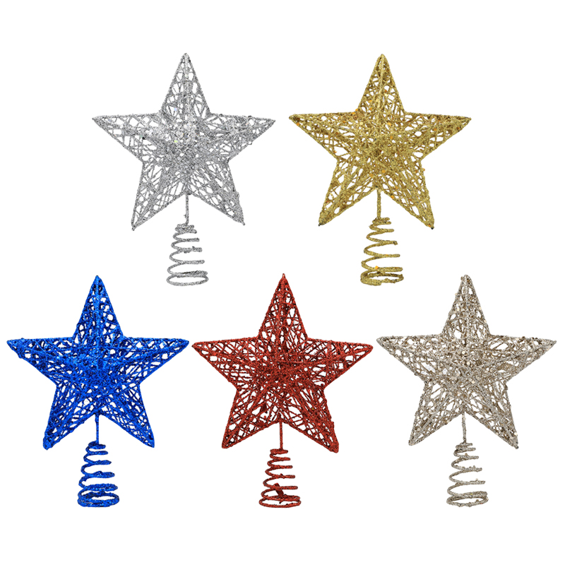 1pc Gold/Silver/Red/Blue Glitt - Star Tree Topper recensie en prijs
